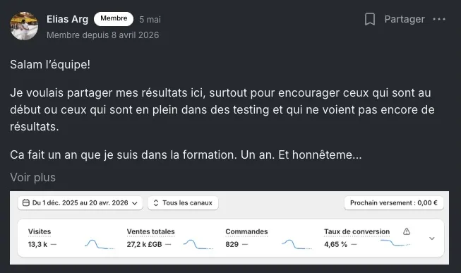 Résultat membre ECC