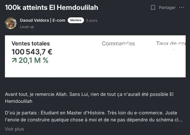 Résultat membre ECC