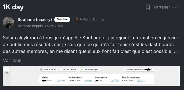 Résultat membre ECC